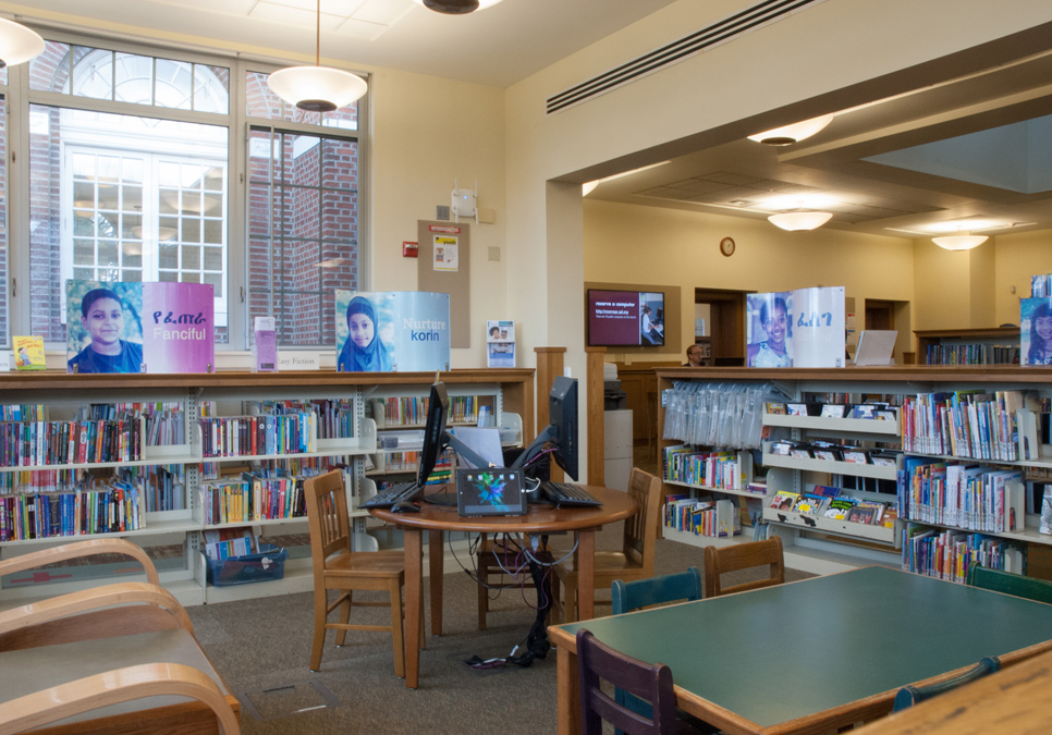 Children’s area at the Columbia Branch