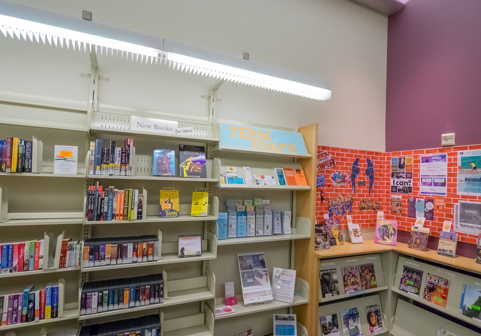 Teen area at the Delridge Branch