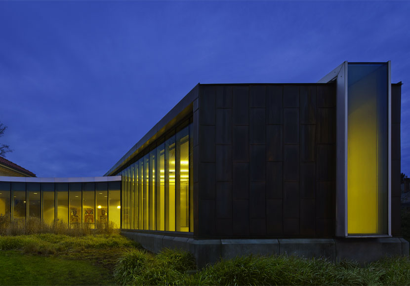 Exterior side view at the Douglass-Truth Branch