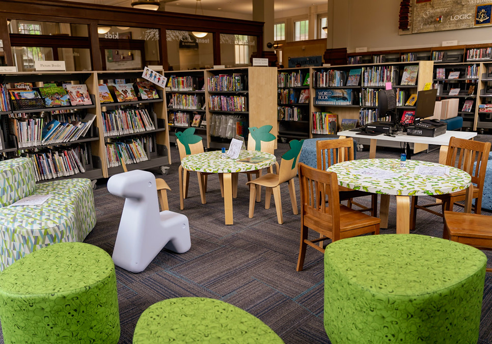 Children’s area at the Green Lake Branch