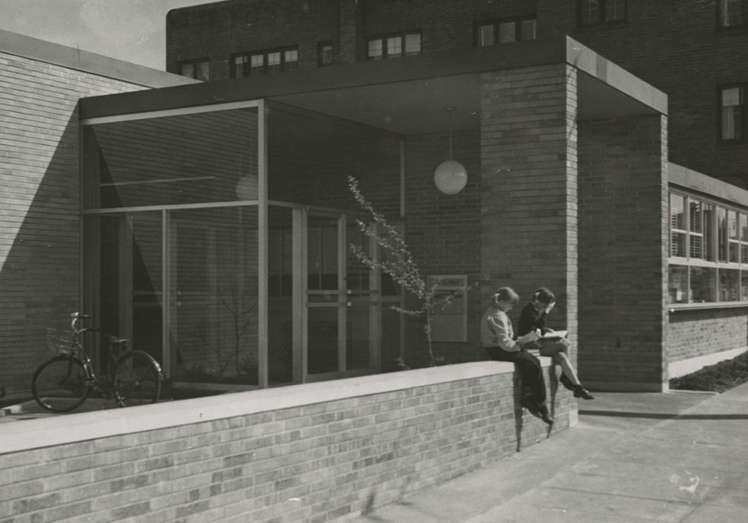 Exterior of Greenwood Library