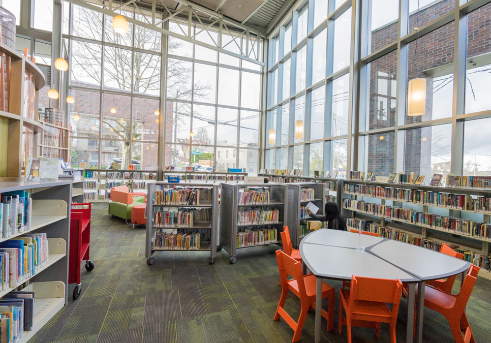 Children’s area at the Greenwood Branch