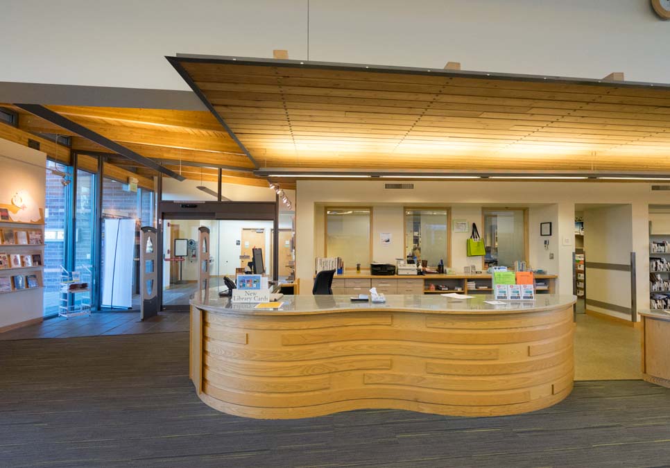 Service desk area at the High Point Branch