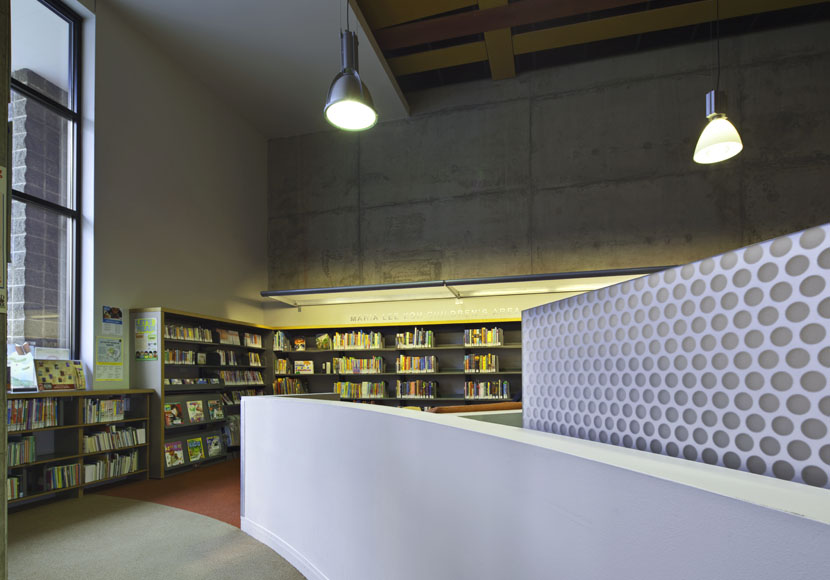 Interior view at the International District/Chinatown Branch