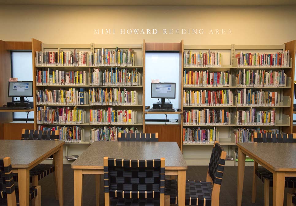 Library patron seating area at the Madrona-Sally Goldmark Branch