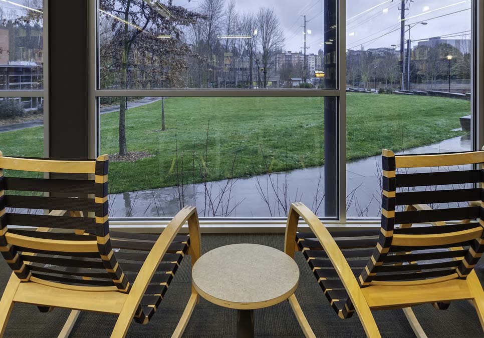 Library patron seating area at the Northgate Branch