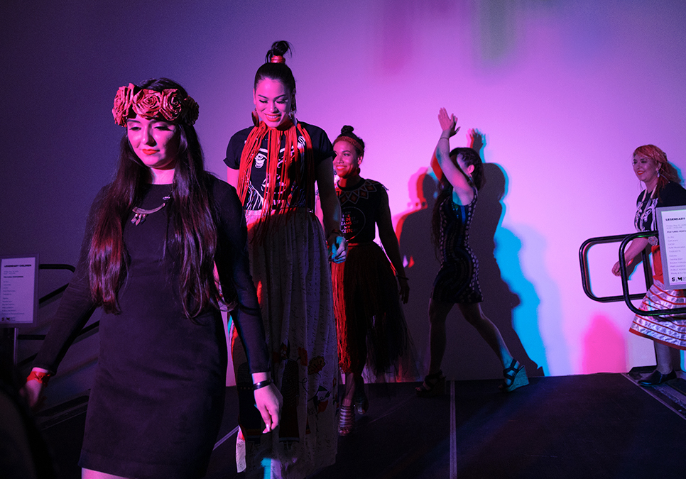 Models walking the fashion show at legendary children event at the Seattle Art Museum in 2019