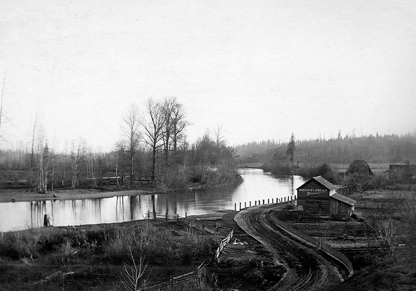 Photo of houses next to water.