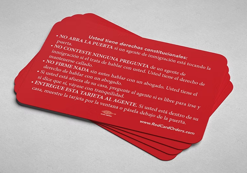 Immigrant Legal Resource Center’s Red Card