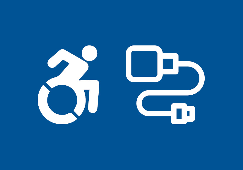 Wheelchair charging icon